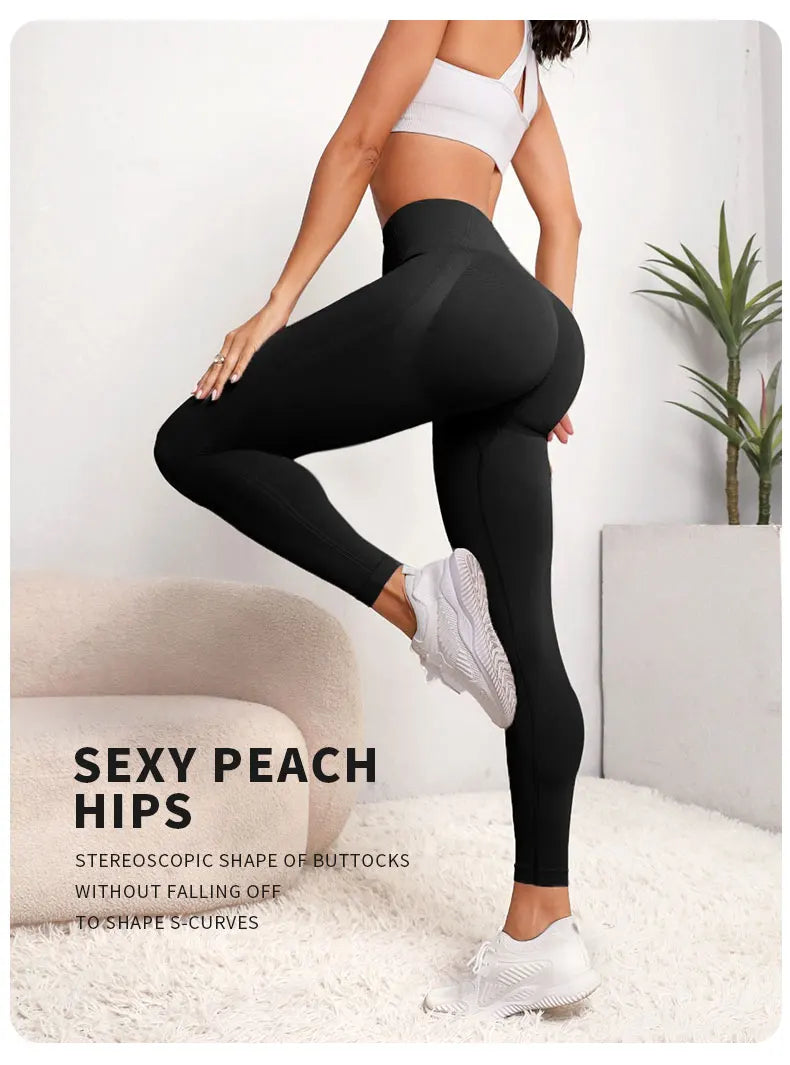 Seamless High-Waist Yoga Leggings