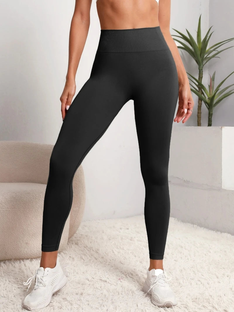 Seamless High-Waist Yoga Leggings