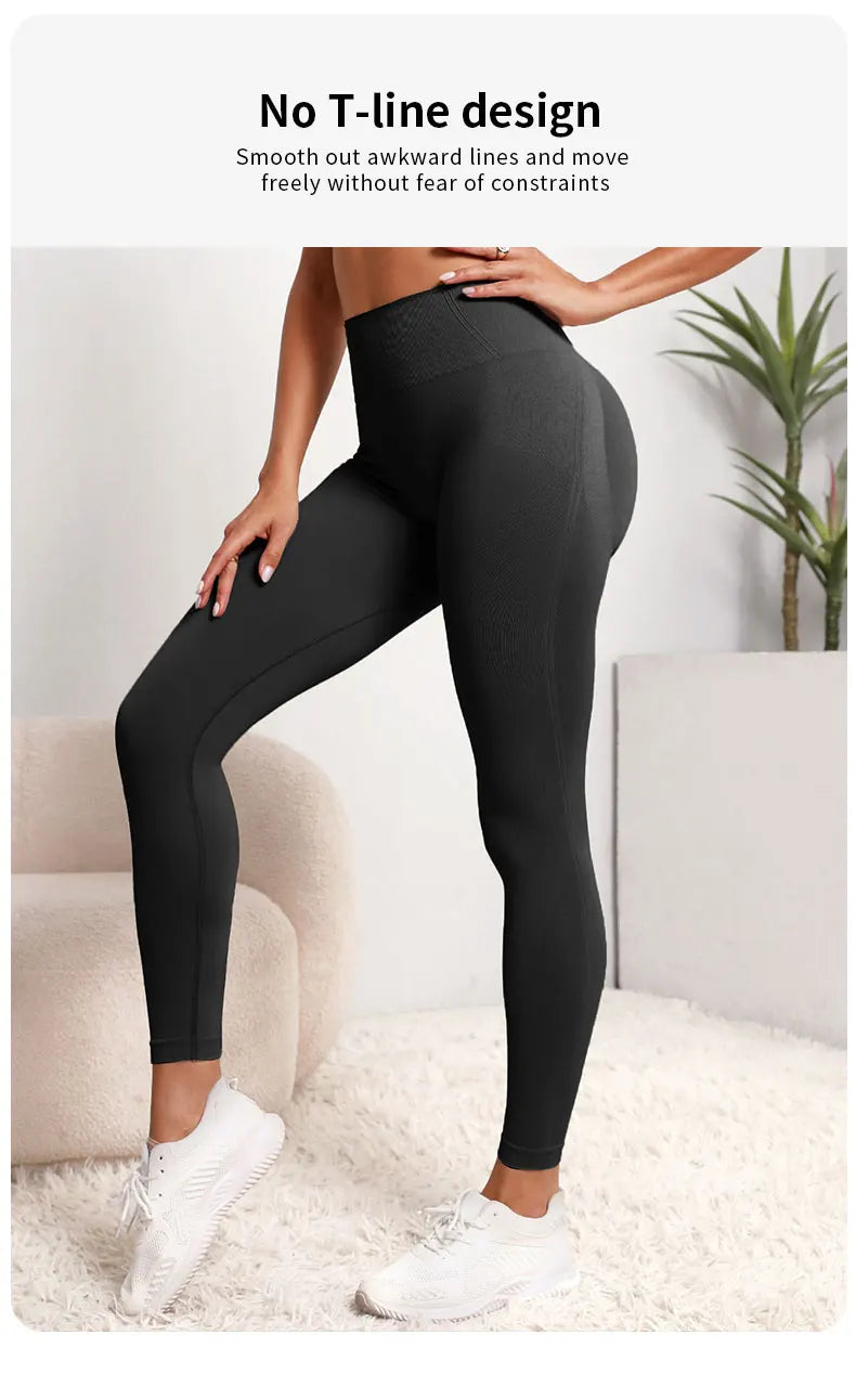 Seamless High-Waist Yoga Leggings